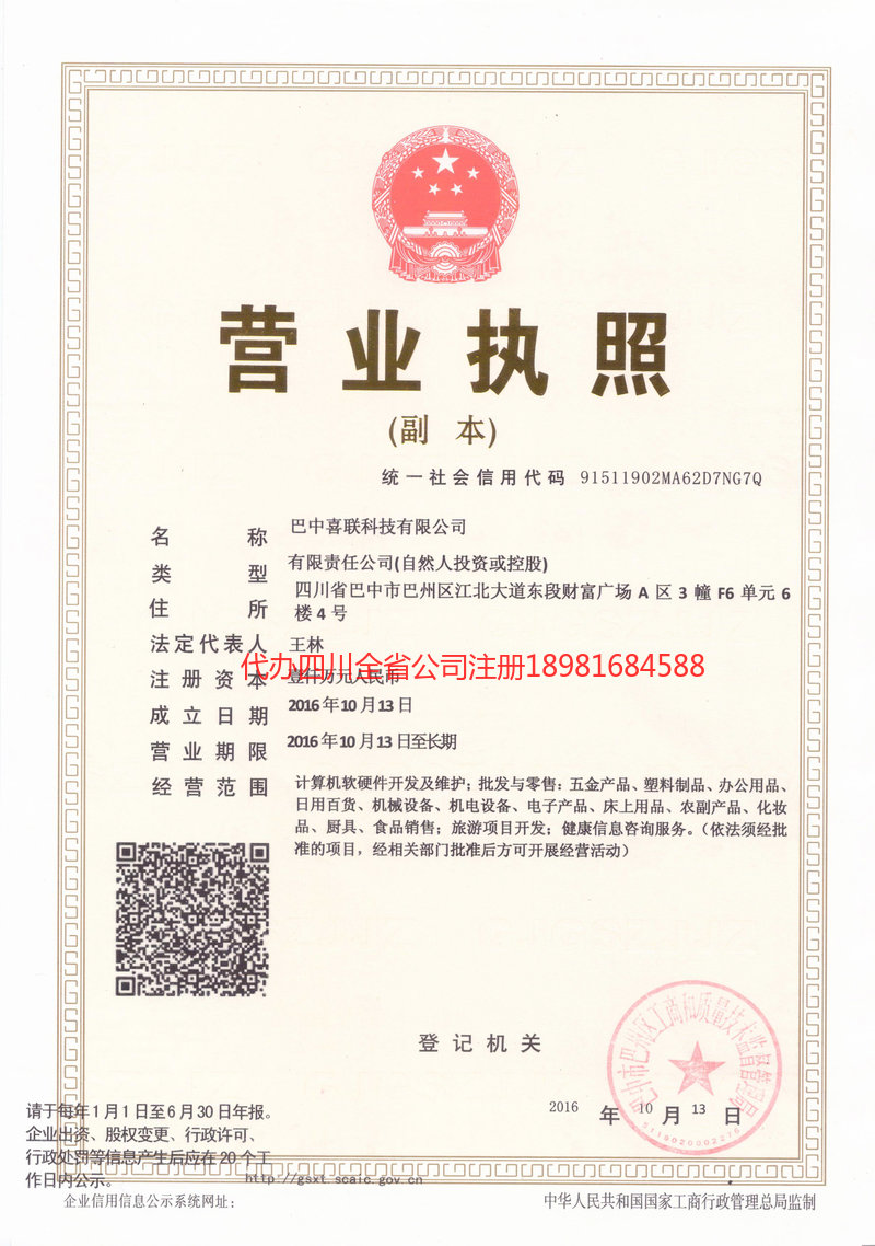 叙永叙永喜联科技有限公司